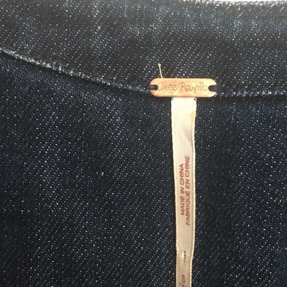 Free People Denim Lace up Tunic Dress - Picture 6 of 7